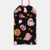 Roze Halloween Cadeaulabel (Voorkant)