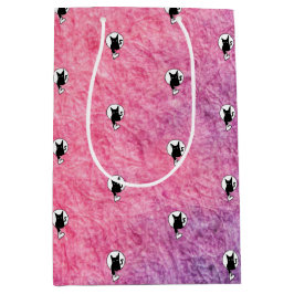 Roze Halloween-cadeautassen van dichter Adiela Ako Medium Cadeauzakje