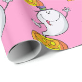 Roze Halloween Cartoon Girly Gifts Cadeaupapier (Rol Hoek)