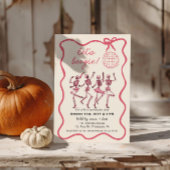 Roze Halloween dansfeest | Girly-skeletten Aankondiging