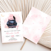 Roze Halloween Een Baby is het Brouwen van Baby sh Kaart