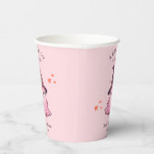 Roze Halloween een beetje Boo Baby shower Papieren Bekers (Rechts)