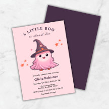 Roze Halloween Een Klein Boe Babyshower