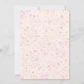 Roze Halloween Een Kleine Boo Ghost Baby shower Kaart (Achterkant)