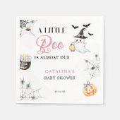 Roze Halloween Ghost Baby shower Servet (Voorkant)