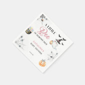 Roze Halloween Ghost Baby shower Servet (Hoek)