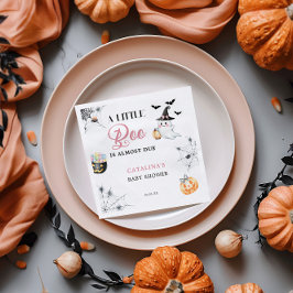 Roze Halloween Ghost Baby shower Servet