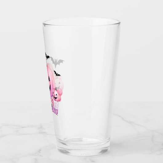 Roze Halloween Glas (Links)