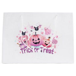 Roze Halloween Groot Cadeauzakje