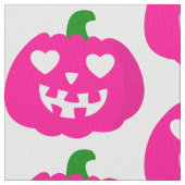 roze halloween hart pompoen jack-o-lantern stof (Close Up)