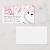 Roze Halloween Het is een Meisje Baby Boeken voor  Informatiekaartje (Voorkant / Achterkant)