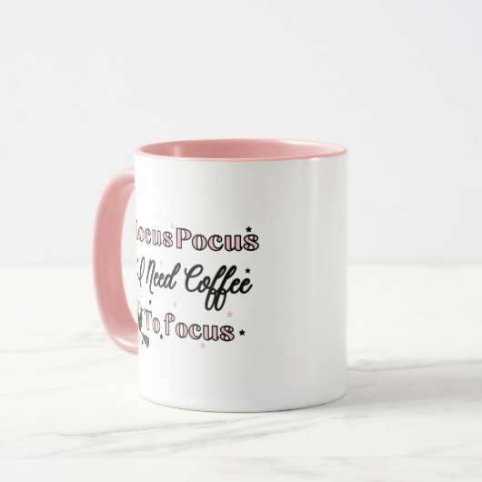 Roze Halloween Hocus Pocus Mok (Voorkant links)