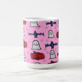 Roze Halloween-hosts, -vleermuizen en -jager op la Koffiemok (Center)