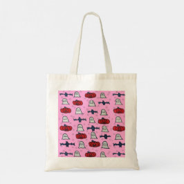 Roze Halloween-hosts, -vleermuizen en -jager op la Tote Bag