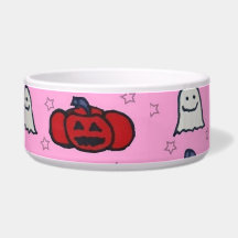 Roze Halloween-hosts, -vleermuizen en -jager op la