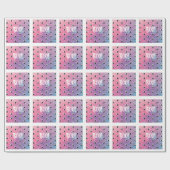 Roze Halloween inpakpapier van de dichter Adiela A (Vlak)