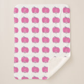 Roze Halloween Jack-o-lantaarns Sherpa Deken (Voorkant)