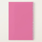 Roze Halloween Jack o'lantern Notitieboek (Achterkant)