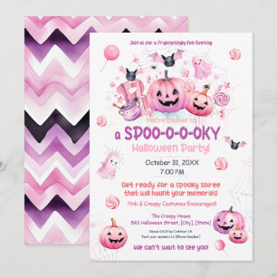 Roze Halloween Kaart