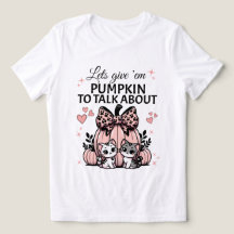 Roze Halloween kattenliefhebber pompoen shirt met