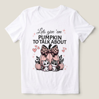 Roze Halloween kattenliefhebber pompoen shirt met