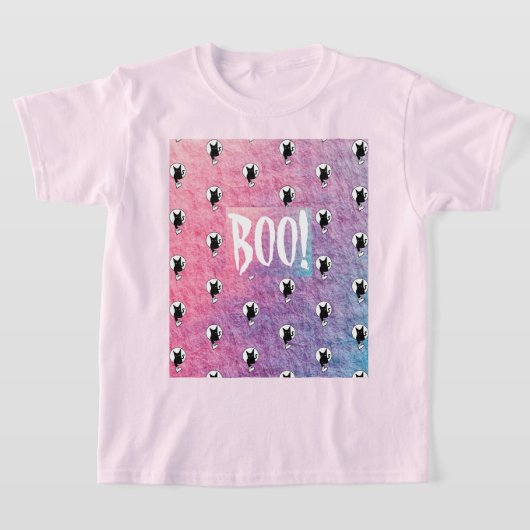 Roze Halloween Kind T-shirt van Poet Adiela Akoo (Laagn)
