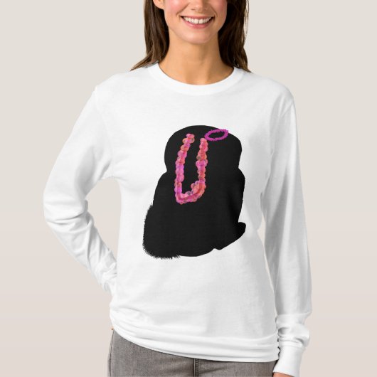 Roze Halloween konijn kostuum T-shirt (Voorkant)