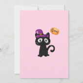 Roze Halloween Kostuumpartij Kinder Schattigee Gra Kaart (Achterkant)