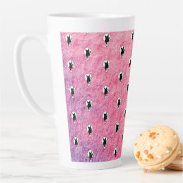 Roze Halloween Latte Mok van Dichteres Adiela Akoo