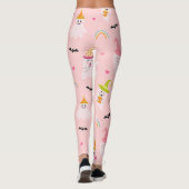 Roze Halloween Leggings (Achterkant)