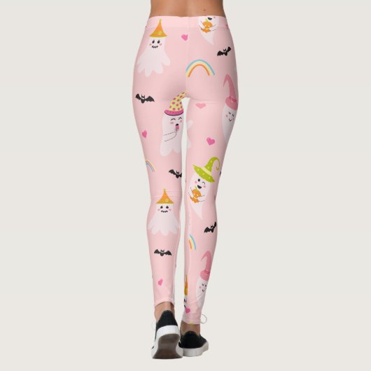 Roze Halloween Leggings (Achterkant)