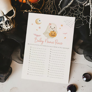Roze Halloween Little Boo Baby Naam Racedspel