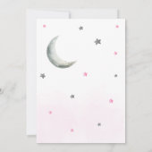 Roze Halloween Little Boo Baby shower Kaart (Achterkant)