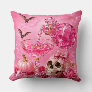 Roze Halloween Meisjes Nacht Boo Ze Cocktail Par Kussen