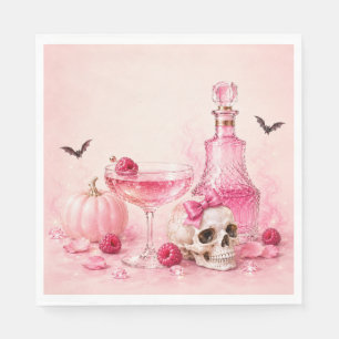 Roze Halloween Meisjes Nacht Boo Ze Cocktailpart Servet