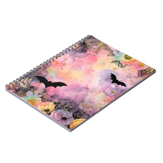 Roze Halloween Notitieboek (Linkerzijde)