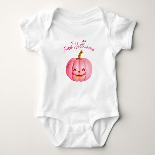 Roze Halloween onesie Romper (Voorkant)