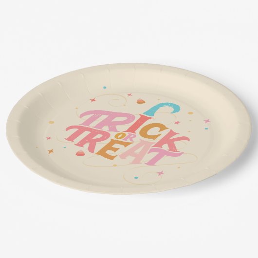 Roze Halloween Papier Bord (Gekanteld)