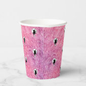 Roze Halloween papieren beker van de dichter Adiel (Rechts)