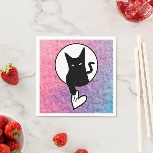 Roze Halloween papieren servet van dichter Adiela (Insitu)