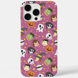Roze Halloween Parade Cartoon Patroon Telefoonhoes iPhone 16 Pro Max Hoesje