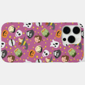 Roze Halloween Parade Cartoon Patroon Telefoonhoes Case-Mate iPhone Case (Achterkant (horizontaal))