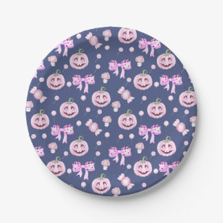Roze Halloween Pompoen Papieren Bord