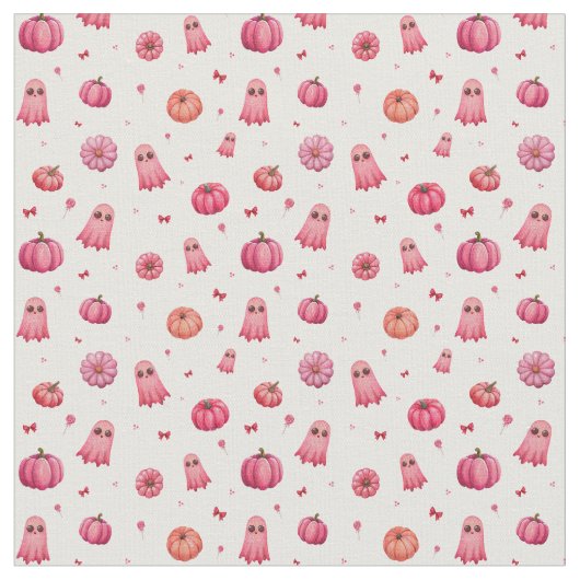 Roze Halloween pompoenen Stof (Close Up)