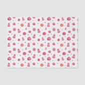 Roze Halloween pompoenen Tissuepapier (Voorkant)