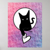 Roze Halloween Poster van Dichteres Adiela Akoo (Voorkant)