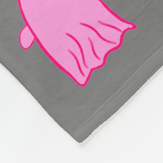 Roze Halloween Rosie Ghost Fleece Deken (Hoek)