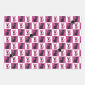 Roze Halloween schattig dier Boo zoetheid Inpakpapier Vel (Voorkant 2)