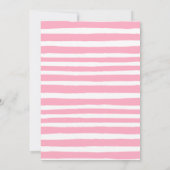 Roze Halloween schattige geest Eerste Verjaardag Kaart (Achterkant)