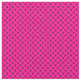 Roze Halloween schedel Crossbones Print Stof